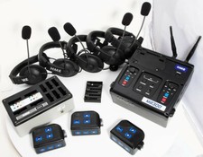 HME DX300 College Football Coach Intercom Base, 8 Headsets, 6 Beltpakcs, Charger