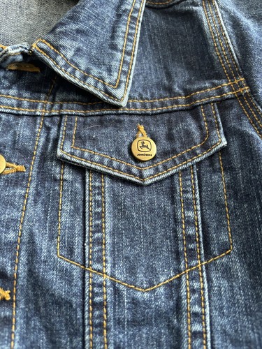 John Deere Denim Jean Jacket Size Youth Medium 5/6 - Picture 5 of 13