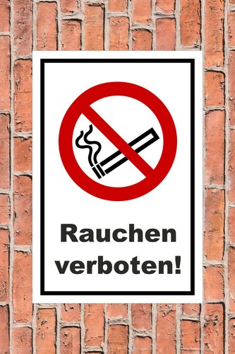 Schild - Rauchen verboten - in 4 Größen - S00355-005 Rauchverbot Verbotsschild - Bild 2 von 5