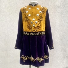 Antique 1900s Ward Stilson IOOF Odd Fellows Purple Velvet David Tunic Robe M/L
