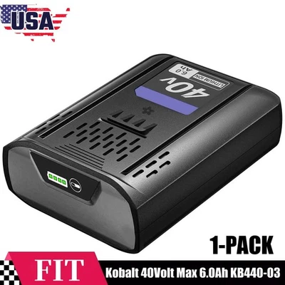FINEBATTERY 1 PACK For Kobalt 40v MAX 6.0 Ah Extended Run Li-Ion Battery KB440-03 KB540-06
