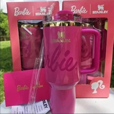 STANLEY X BARBIE QUENCHER H2.O FLOWSTATE TUMBLER 40 OZ NEW