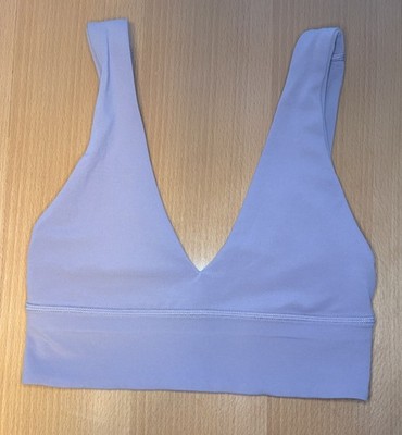 Lululemon Women's Align V-Neck Bra Sports Bra Low Impact Yoga Dusty Pink Size 4