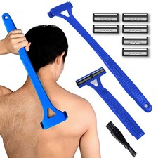 Body hair trimmer for men, back shaver 3.0 with Long Handle, man scape razors...
