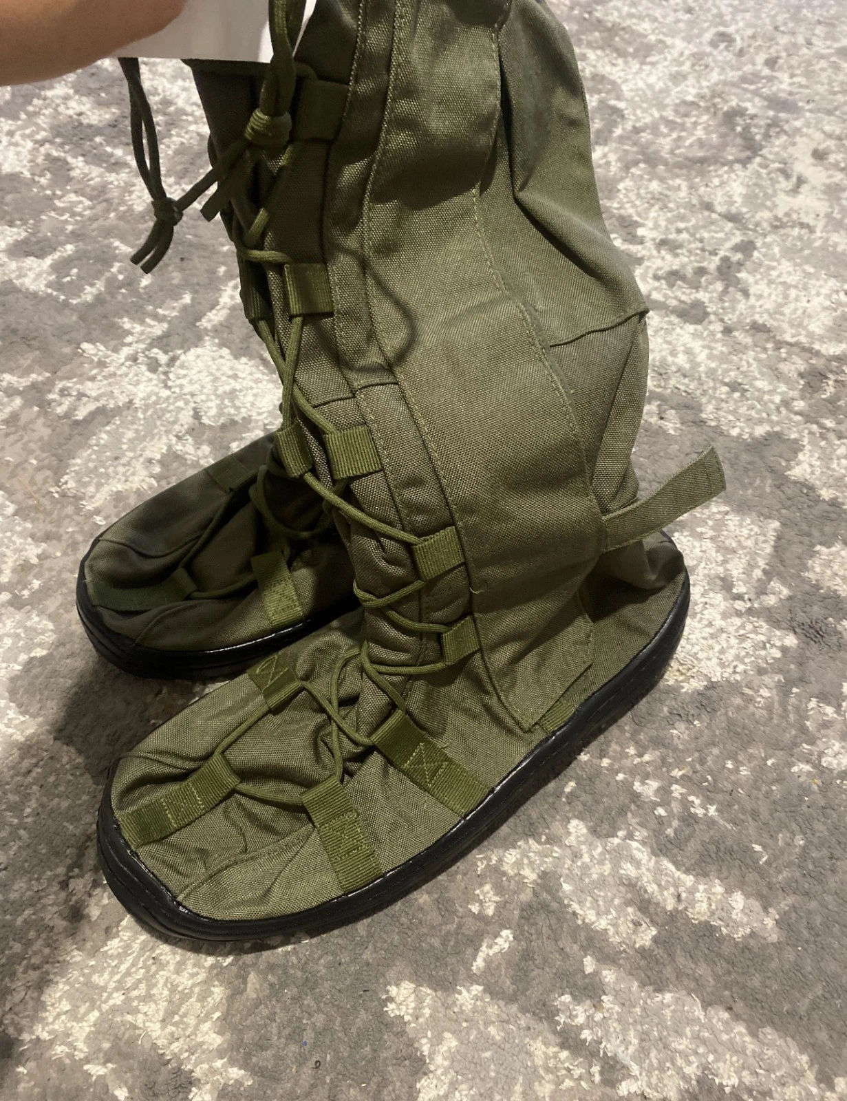 Military insulated waterproof overshoes ZSU. Shoe covers Olive Original Ukraine