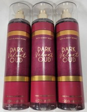 Bath Body Works DARK VELVET OUD Fine Fragrance Mist 8 oz Lot of 3 Red