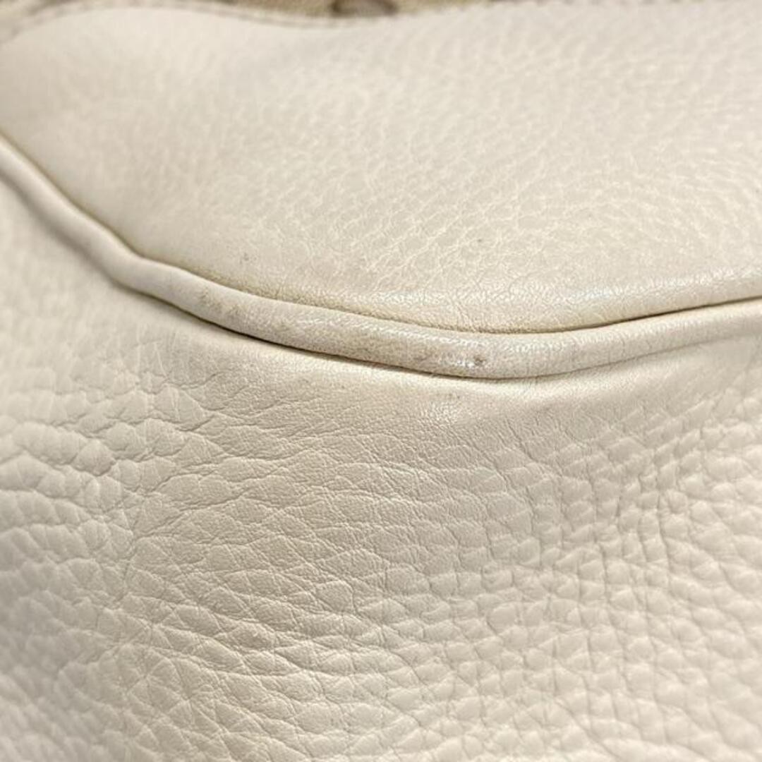 Gucci GG Canvas Bamboo Handbag Ivory Dark Brown Beige Leather Used thumbnail 7