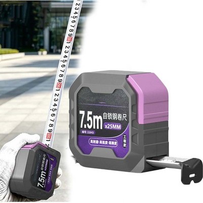 10M Self Locking Steel Tape Measure 25mm Wide ABS Body for Construction Sites