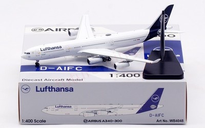 1:400 Aviation400 Lufthansa Airlines A340-300 D-AIFC Free Tractor+