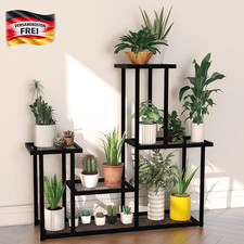Mehrstöckiger Pflanzenständer Metall Gartenregal für Balkon Terrasse Innen Außen