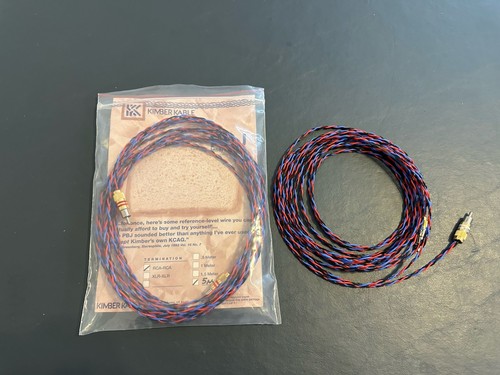 Kimber Kable PBJ 5 Meter Pair with Ultraplate connectors (Retail $356)