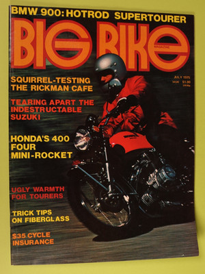 Big Bike Magazine July 1975 Vintage Touring High-Performance Motorcycles