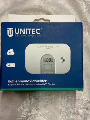 Unitec Kohlenmonoxidmelder LCD-Display GS828 NEU/OVP