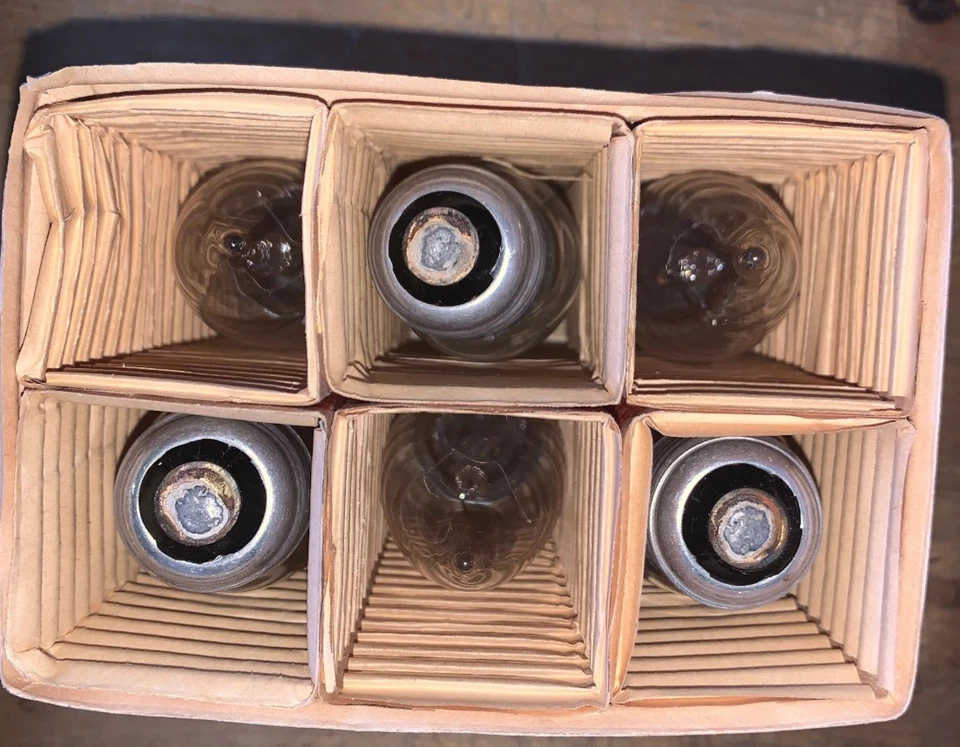 12 Vintage Sylvania DECOR Decorative Lamp 48 watt Bulb Clear GTE C11 Base Down - Image 2 of 3