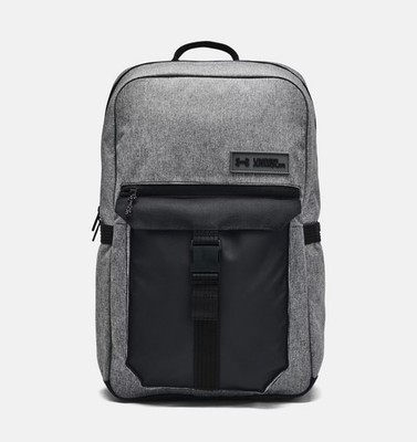 UA Under Armour Triumph Campus Backpack  -  Castlerock Full Heather / Black NWT