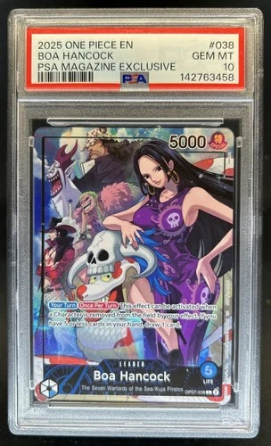 2025 One Piece PSA Magazine Exclusive Boa Hancock #OP07-038 PSA 10 GEM MINT