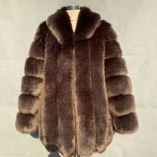 Luxury New Womens Faux Fur Coat Fox Fur Long Fashion Warm Party Slim Fur Jacket