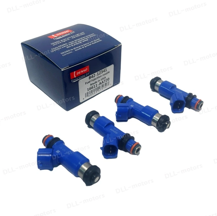 4X Genuine DENSO 565cc FUEL INJECTOR 16611-AA720 FOR Subaru WRX STI IMPREZA 2.5L - Image 2 of 4