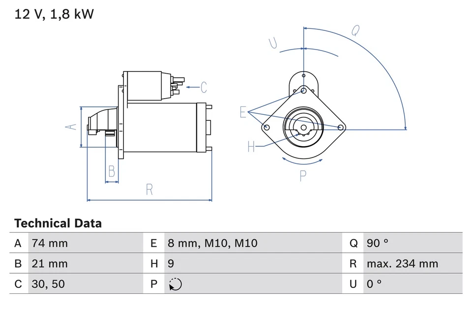 STARTER 0 986 021 230 FOR BMW 5/E61/X/SAV/E70/E60/E66/E67 X3/E83 X5 X6/SAC/E71 - Image 2 of 4