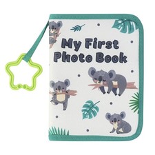Baby Photo Album Memory Soft Cloth Book First Year Koala Holds 4x6 Inch Pics
