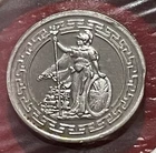 Brilliant Solid Silver 1 Gram Mini British Trade Dollar! .999% Pure!
