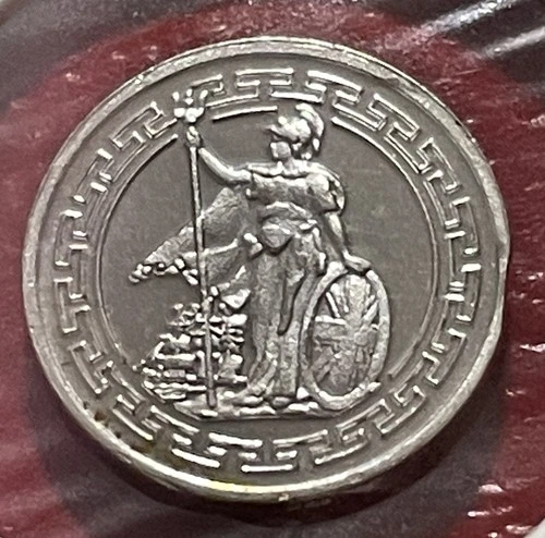 Brilliant Solid Silver 1 Gram Mini British Trade Dollar! .999% Pure!