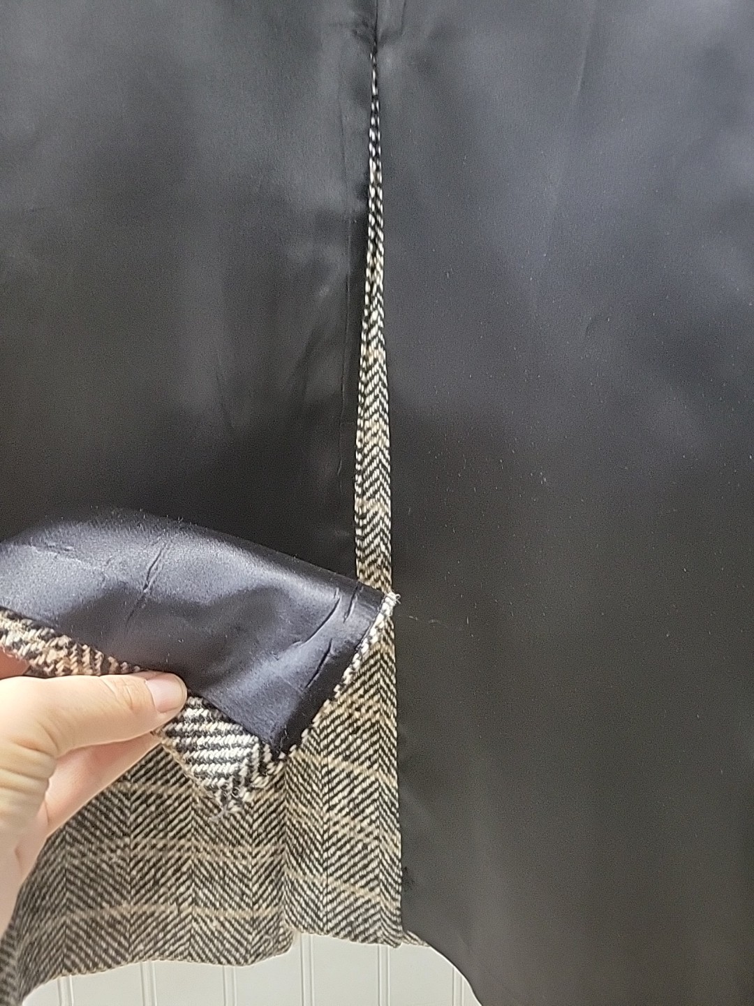 VTG Pendleton Wool Double Breasted Herringbone Tr… - image 20