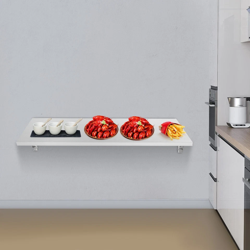 Estante Plegable de Pared para Espacios Pequeños Mesa Plegable de Acero Inoxidable Foto 4 de 4