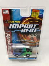 Auto World SC378-2B Import Heat 1995 Mazda RX-7 HO Scale Electric Slot Car - Blu