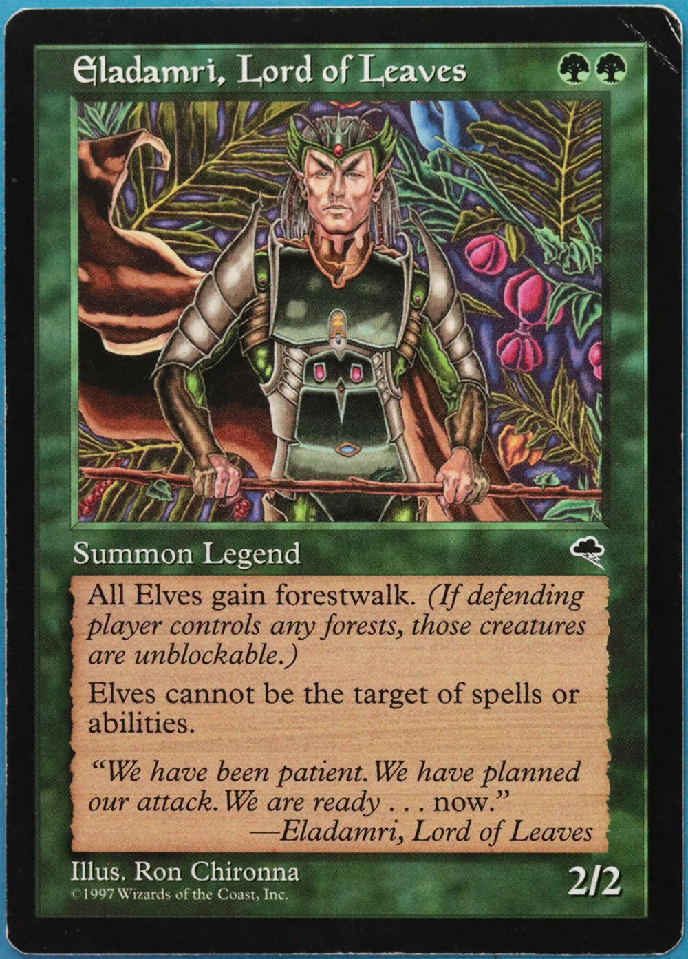 Eladamri, Lord of Leaves Tempest HEAVILY PLD (Reserved List MTG Card) (516843)