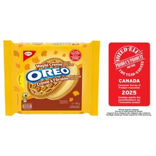 2-Pack OREO, Maple Creme Sandwich Cookie, Made with Real Quebec Maple Syrup, 261