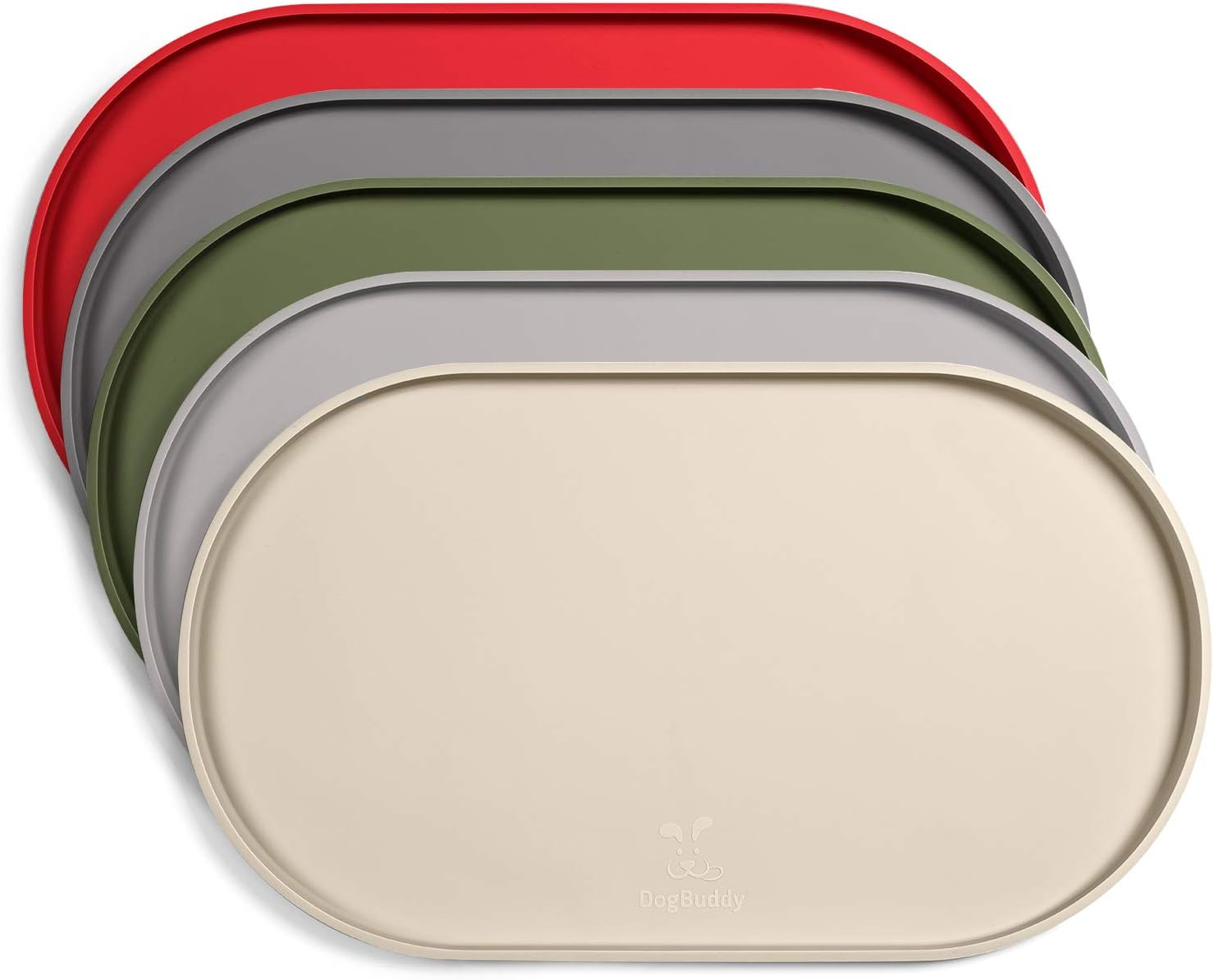 Dog Food Mat - Waterproof Dog Bowl Mat, Silicone Pet Mat for Food and Water Bowl