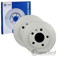 2X Hella Pagid Bremsscheiben Ø245Mm Hinten Passend FüR Audi 80 A4 Coupe Seat Exe