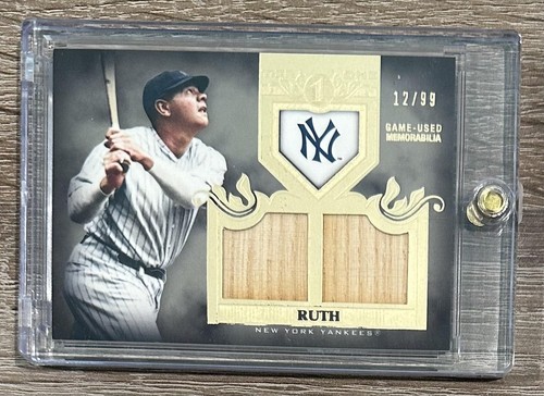 2011 Topps Tier One #TSR16 Babe Ruth Top Shelf Dual Bat Relics #/99