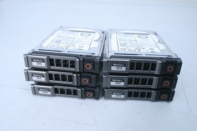 LOT OF 6 Dell 9XNF6 HUC101812CSS204 1.2TB 10K 12Gbps 2.5'' SAS HDD -      T7-B2
