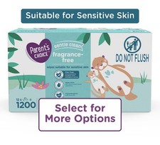 Parent's Choice Gentle Clean Fragrance-Free Baby Wipes 1200 Count