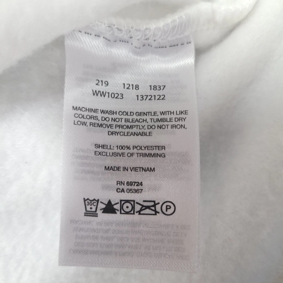 Columbia Chaleco Mujer 3X Blanco Vellón Cremallera Completa Sin Mangas Aire Libre Senderismo Plus Foto 4 de 4