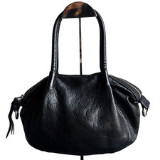Borsa a tracolla Y2K morbida pelle nera slouchy hobo borsa minimalista lusso silenzioso
