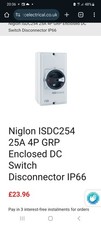 Niglon 16A Rotary Isolator 4 Pole dc IP66 