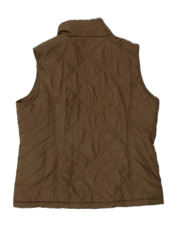 IZOD Womens Padded Gilet UK 16 Large Brown Polyester AP12 - Image 2 of 4