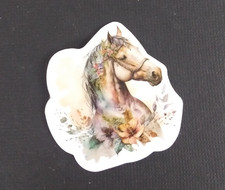 Beautiful Wild Stallion Horses Sticker 1.5" x 1.58" F