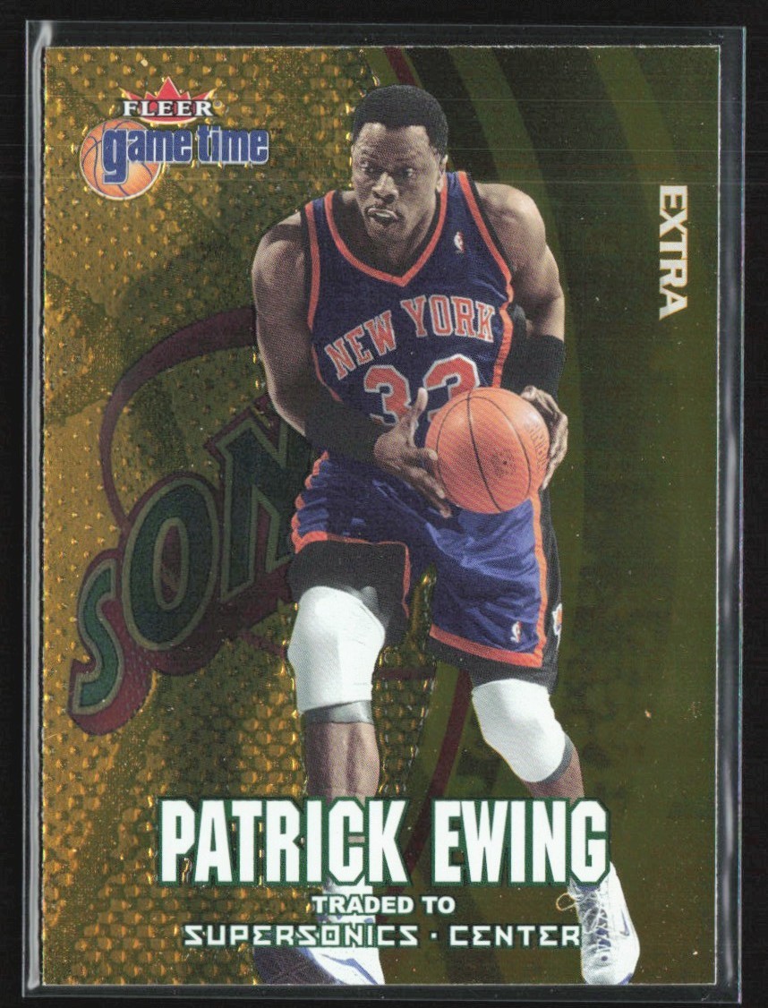 Patrick Ewing 2000-01 Fleer Game Time Extra #14 Seattle SuperSonics