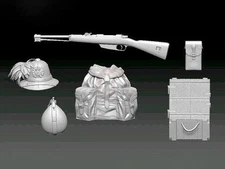 Cix Models 1/35 Italian Soldier's Equipment & Accessories (2ea & 1 Box) CIXM053