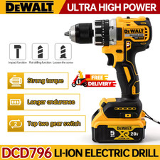 Dewalt DCD796 Compact Cordless Brushless Impact Drill LED Light Powerful Multi-f