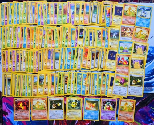 Vintage Pokemon Card Lot WOTC Sets Era Fire 150+ MP - DMG Charmander Pikachu