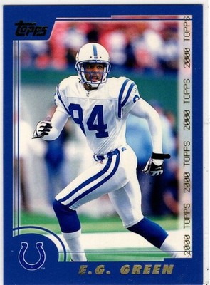 2000 Topps Football E.G. Green No. 213 Indianapolis Colts