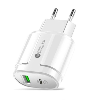 20W Hochwertiges Schnellladegerät mit USB Typ C Europäischer Stecker für Mobilte