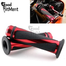 Motorrad Lenkergriffe 25mm 1zoll Lenker Rot Griffe Für Harley Kawasaki Honda ATV