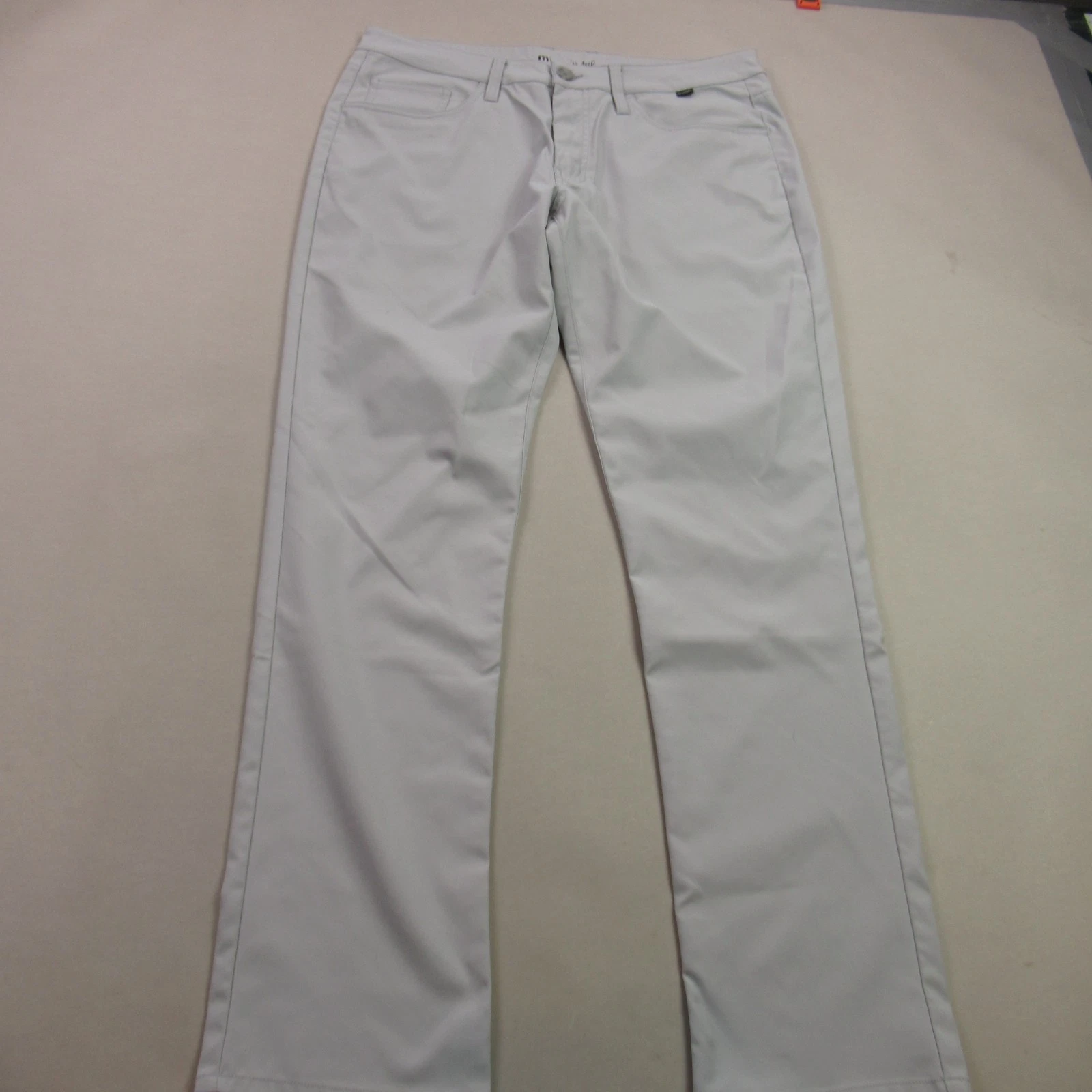 Travis Mathew Pants Mens 35 Chino Pockets Gray Casual Straight Fit Golf