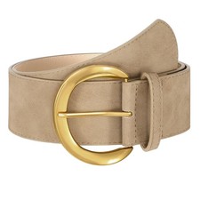 Women  s Wide Leather Belt for Dresses Fashion Casual Laides Thick Suede Belt
